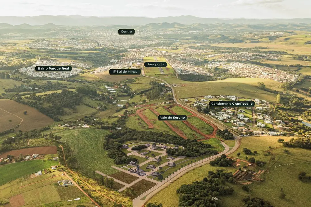Mapa de localização do Reserva do Vale